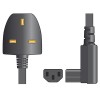 Mercury IEC RA Power Cable 1.0m Bag 114.021UK Mercury IEC RA Power Cable 1.0m Bag 114.021UK