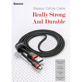 Baseus Cafule Braided MicroUSB Cable 1.5A 2.0m Red