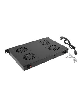 Lanberg 1U 230V Ventilation Panel LCD Display, 4 Fans & Thermostat Lanberg 1U 230V Ventilation Panel LCD Display, 4 Fans & Thermostat