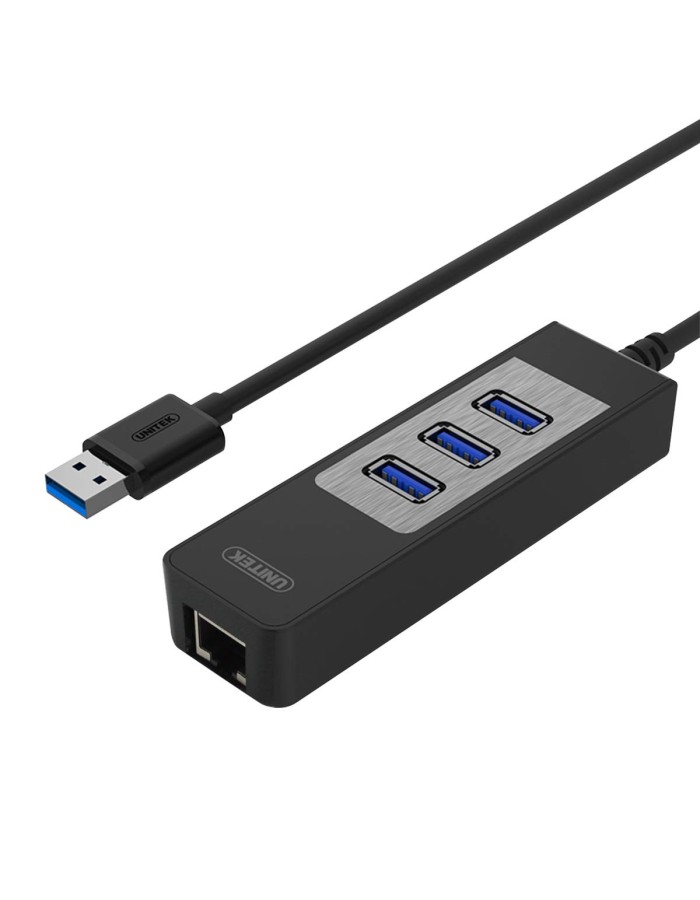 Unitek Y-3045C USB3.0 3-Port Hub w/ Gigabit LAN Unitek Y-3045C USB3.0 3-Port Hub w/ Gigabit LAN