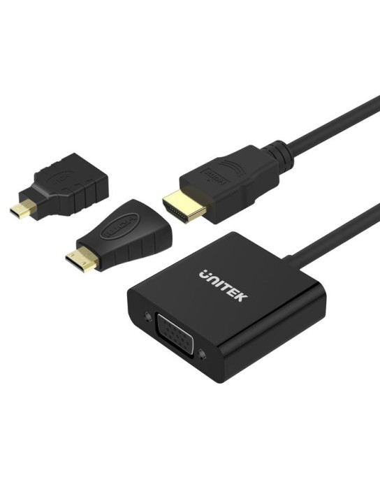 Unitek Y-6355 HDMI/Mini/Micro to VGA+Audio Converter Unitek Y-6355 HDMI/Mini/Micro to VGA+Audio Converter