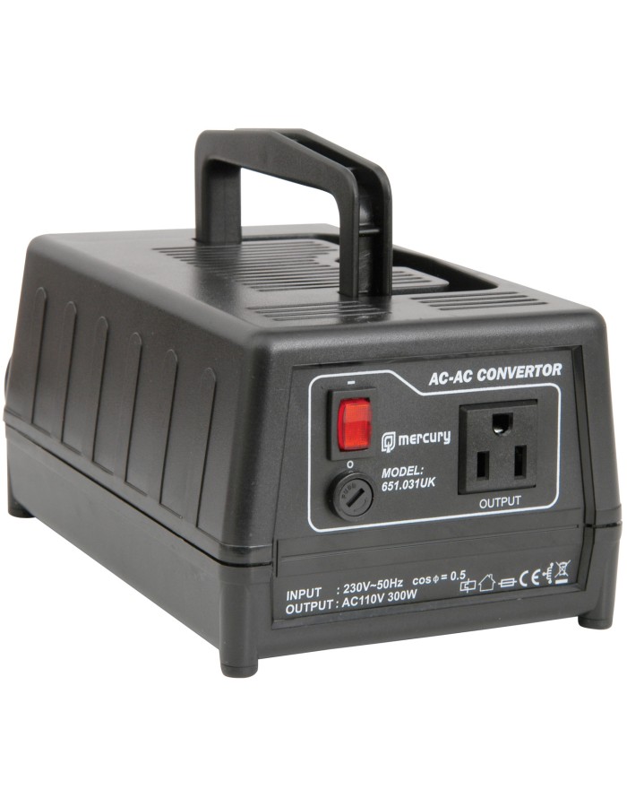 Mercury SDVC-300 US to UK Voltage Converter 230V-110V 300W 651.031UK Mercury SDVC-300 US to UK Voltage Converter 230V-110V 300W 651.031UK