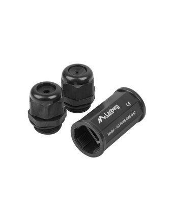 Lanberg Ethernet Coupler Shielded IP67 Waterproof