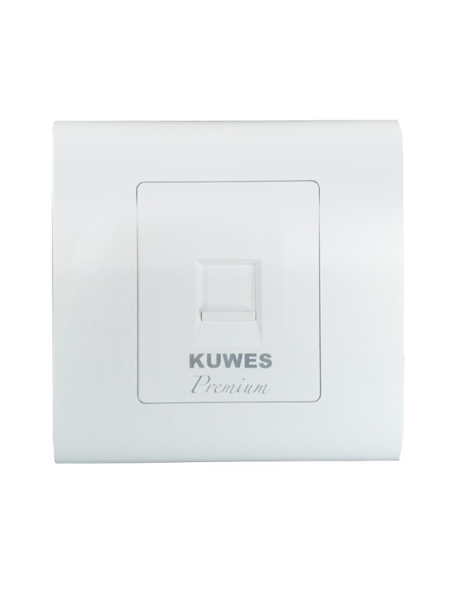 Kuwes Outlet Single Premium Faceplate UK 86x86mm