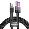 Baseus Cafule HW Type-C Cable 5A 1m Grey-Black Baseus Cafule HW Type-C Cable 5A 1m Grey-Black