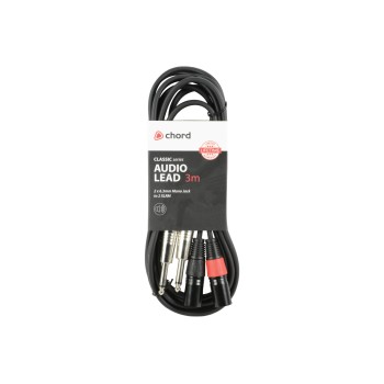 Chord Classic 2XLRM-2x6.3MM 3.0m 190.035UK Chord Classic 2XLRM-2x6.3MM 3.0m 190.035UK