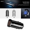 Baseus CCALL-DS01 Sq Metal Dual QC3.0 30W Car Charger Baseus CCALL-DS01 Sq Metal Dual QC3.0 30W Car Charger