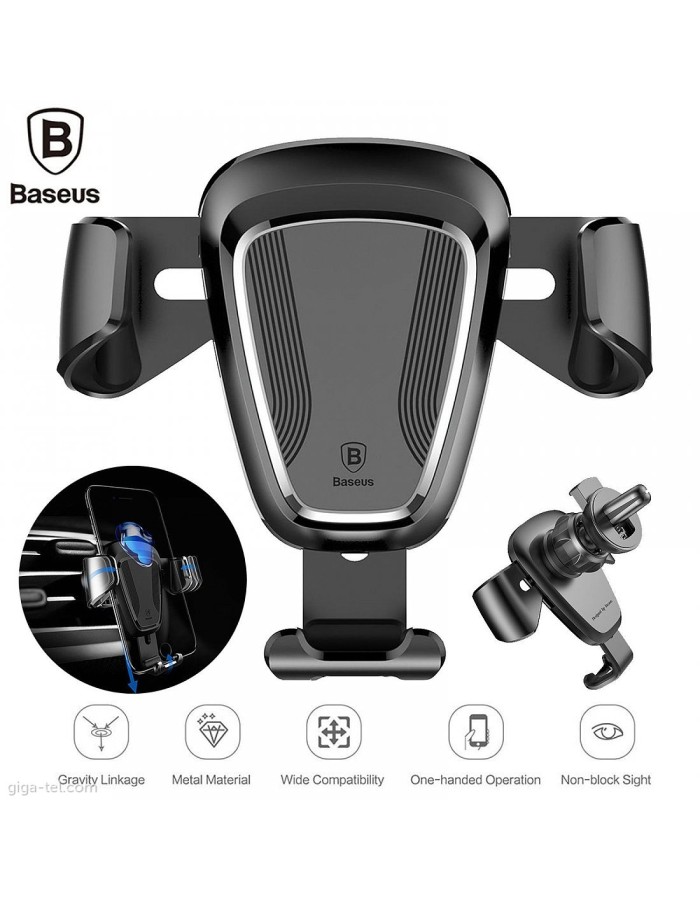 Baseus SUYL-01 Gravity Car Mount AirVent Black Baseus SUYL-01 Gravity Car Mount AirVent Black