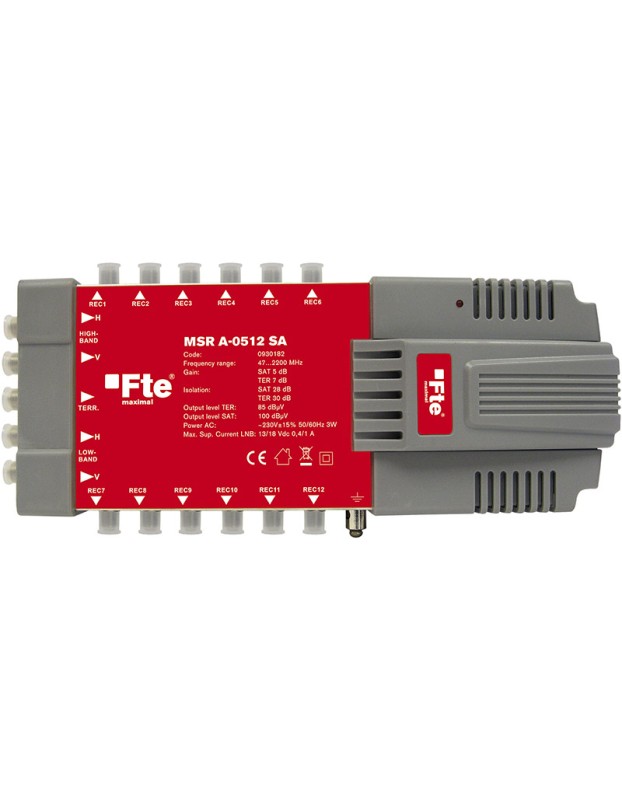 FTE MSRA0512 5/12 Active Satellite/Terrestrial Multiswitch FTE MSRA0512 5/12 Active Satellite/Terrestrial Multiswitch