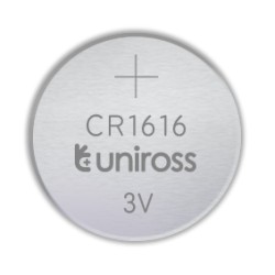 Uniross CR1616 Button Cell Lithium Battery (5pack) Uniross CR1616 Button Cell Lithium Battery (5pack)