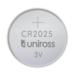 Uniross CR2025 Button Cell Lithium Battery (5pack) Uniross CR2025 Button Cell Lithium Battery (5pack)