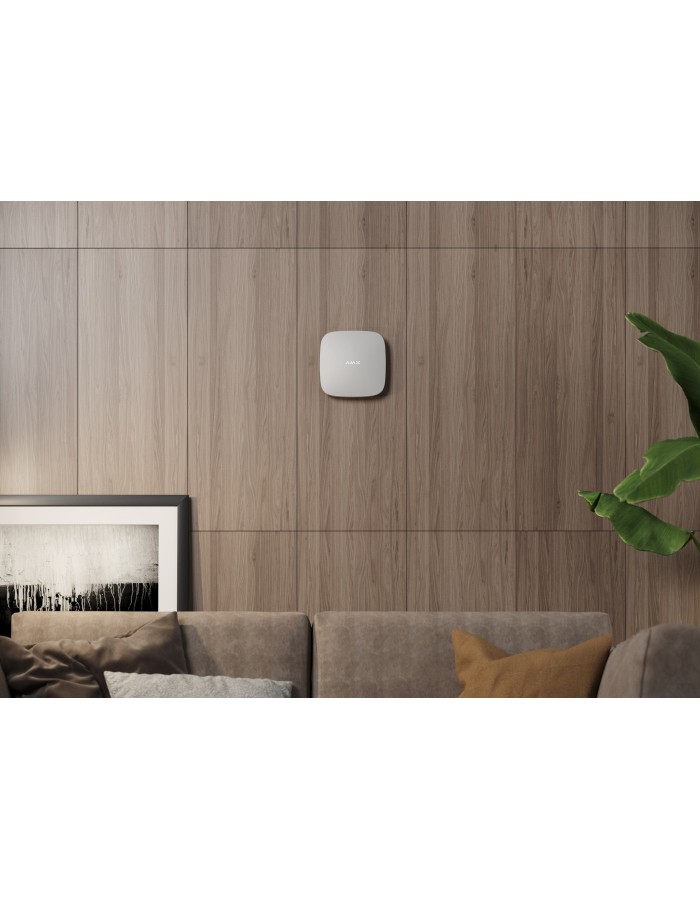 AJAX TCP-IP/GSM Alarm Hub2 Plus White (Supports 4G Sim Card-Video Verification Sensors)