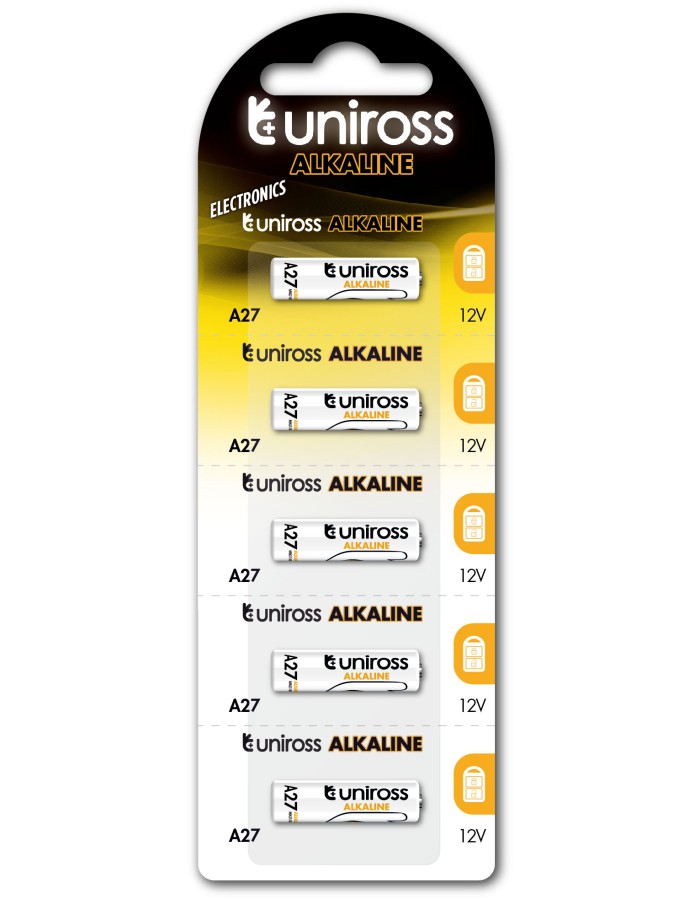 Uniross A27 Alkaline Micro Battery (5pack) Uniross A27 Alkaline Micro Battery (5pack)