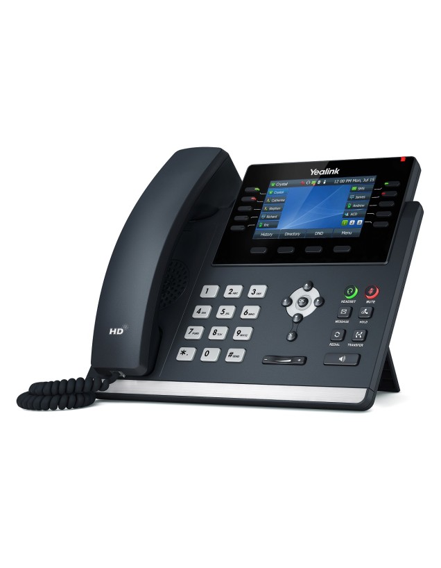 Yealink IP Phone Desktop PoE 4.3'' Gigabit, USB, Expansion, Color Screen T46U