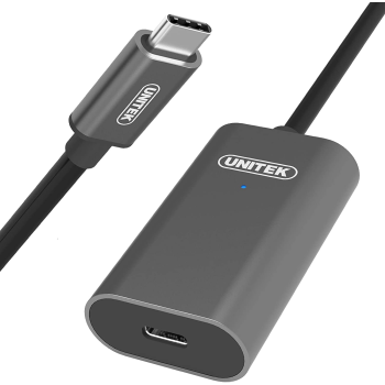 Unitek U305A USB3.1 USB-C Male to USB-C Female Active Extension Cable 5m
