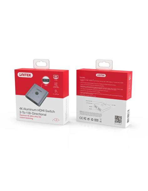 Unitek V1127A 4K HDMI 1in2 Out/2in1 Out Splitter/Switch