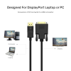 Unitek Y-5118BA Displayport to DVI Cable 1.8m Black/Gold Plated Unitek Y-5118BA Displayport to DVI Cable 1.8m Black/Gold Plated