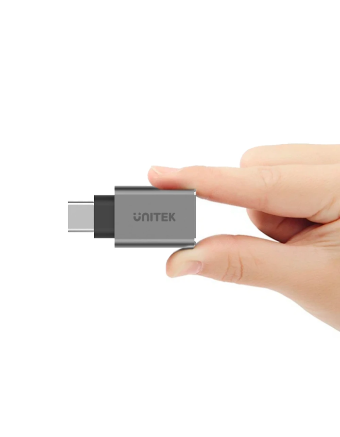 Unitek USB-A Female to USB-C Male 5Gbps Adaptor Grey Y-A025CGY