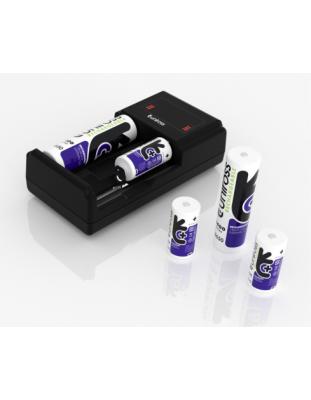 Uniross UCX006 Smart Charger for NiMH and Lithium Batteries (USB & 12V Powered) with LED Display