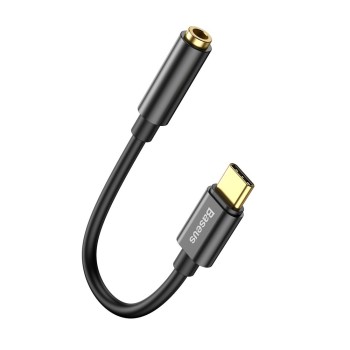 Baseus Type-C Male to 3.5mm Female Adapter L54 Bla