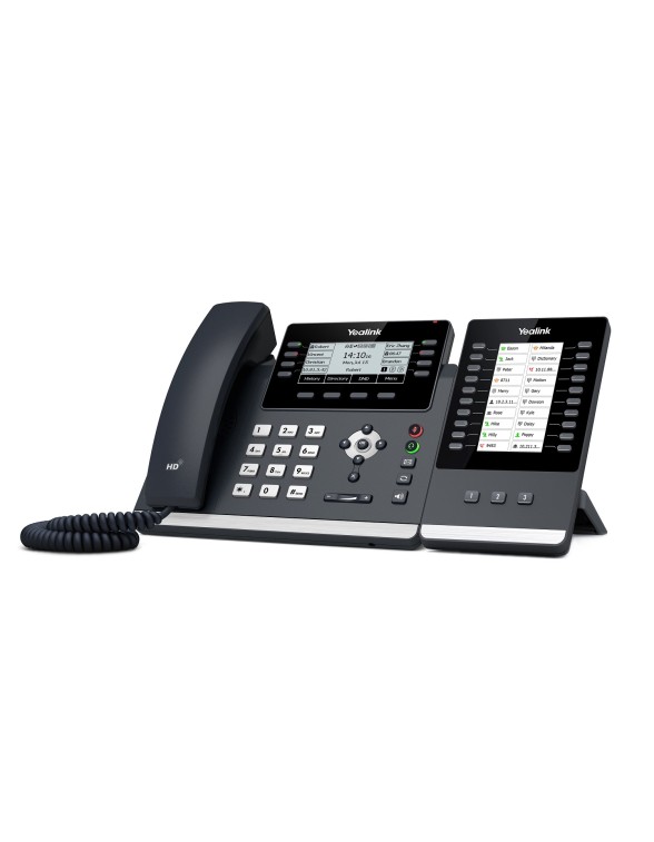 Yealink IP Phone Desktop PoE 3.7'' Gigabit, USB & Expansion T43U