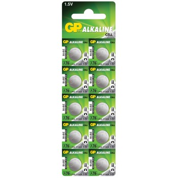 GP Alkaline Button Cell 1.5V LR44 10pcs 656.206UK
