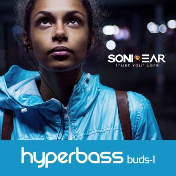 Sonicgear HYPERBASS BUDS 1 Earphones Gun Metal Black Sonicgear HYPERBASS BUDS 1 Earphones Gun Metal Black