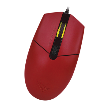 Alcatroz ASIC PRO 8 Wired Blue Ray Mouse Red