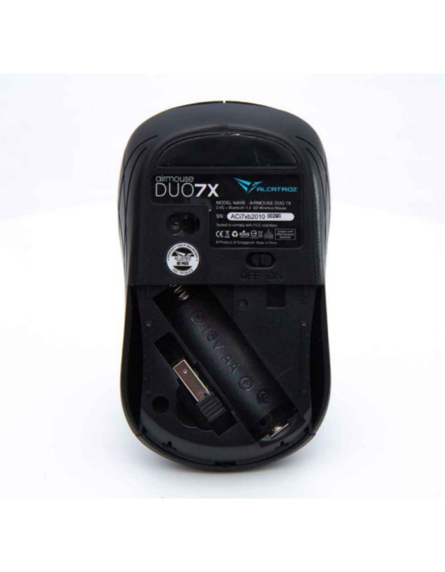 Alcatroz Airmouse Duo 7X Wireless/BT Mouse Black