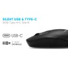 Alcatroz Airmouse Pro 5C Wireless Silent Mouse USB-A & USB-C dongle Black Alcatroz Airmouse Pro 5C Wireless Silent Mouse USB-A & USB-C dongle Black