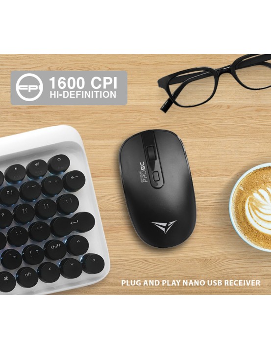 Alcatroz Airmouse Pro 5C Wireless Silent Mouse USB-A & USB-C dongle Black Alcatroz Airmouse Pro 5C Wireless Silent Mouse USB-A & USB-C dongle Black