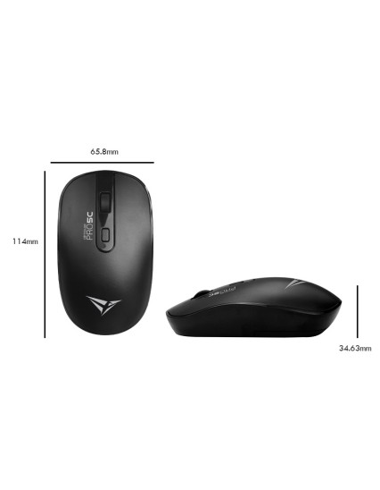 Alcatroz Airmouse Pro 5C Wireless Silent Mouse USB-A & USB-C dongle Black Alcatroz Airmouse Pro 5C Wireless Silent Mouse USB-A & USB-C dongle Black