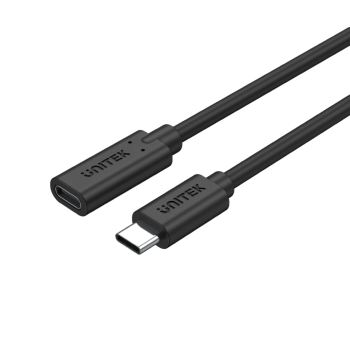Unitek C14086BK USB3.2 USB-C Male to USB-C Female Extension Cable PD100W 50cm