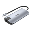 Unitek D1028A Type-C Hub 2x USB3.2 HDMI/Gb/PD100W Unitek D1028A Type-C Hub 2x USB3.2 HDMI/Gb/PD100W