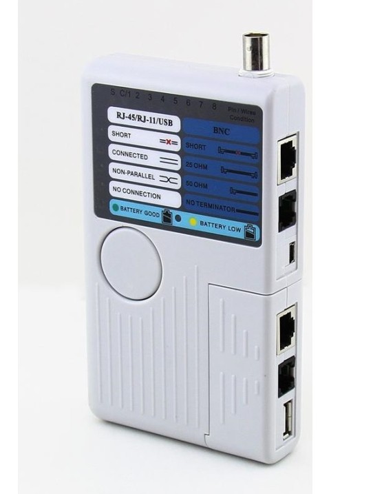 Noyafa Network Cable Tester 4-In-1 for USB, BNC, RJ11 and RJ45 Connections NF-3468 Noyafa Network Cable Tester 4-In-1 for USB, BNC, RJ11 and RJ45 Connections NF-3468