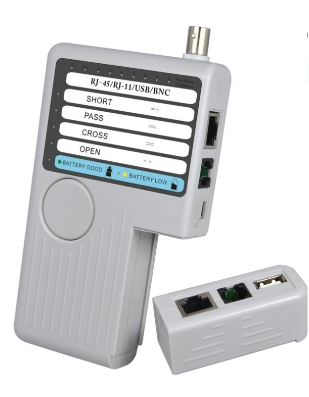 Noyafa Network Cable Tester 4-In-1 for USB, BNC, RJ11 and RJ45 Connections NF-3468 Noyafa Network Cable Tester 4-In-1 for USB, BNC, RJ11 and RJ45 Connections NF-3468
