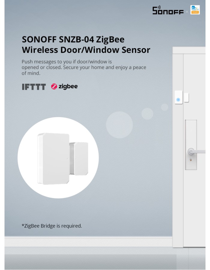 Sonoff SNZB-04 ZigBee Wireless Door/Window Sensor
