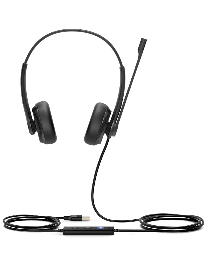 Yealink Headset Wired USB Noise Cancelling USB-A UH34 Dual Teams