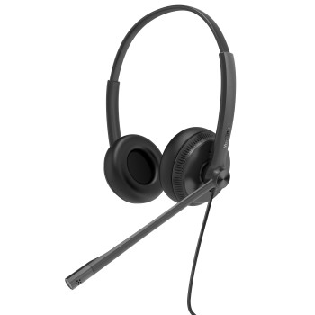 Yealink Headset Wired Analog RJ9 QD with Noice Cancelling for IP Phone YHS34 Dual