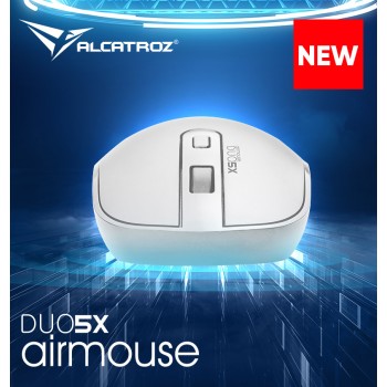 Alcatroz Airmouse Duo 5X Wireless/BT Mouse White Alcatroz Airmouse Duo 5X Wireless/BT Mouse White