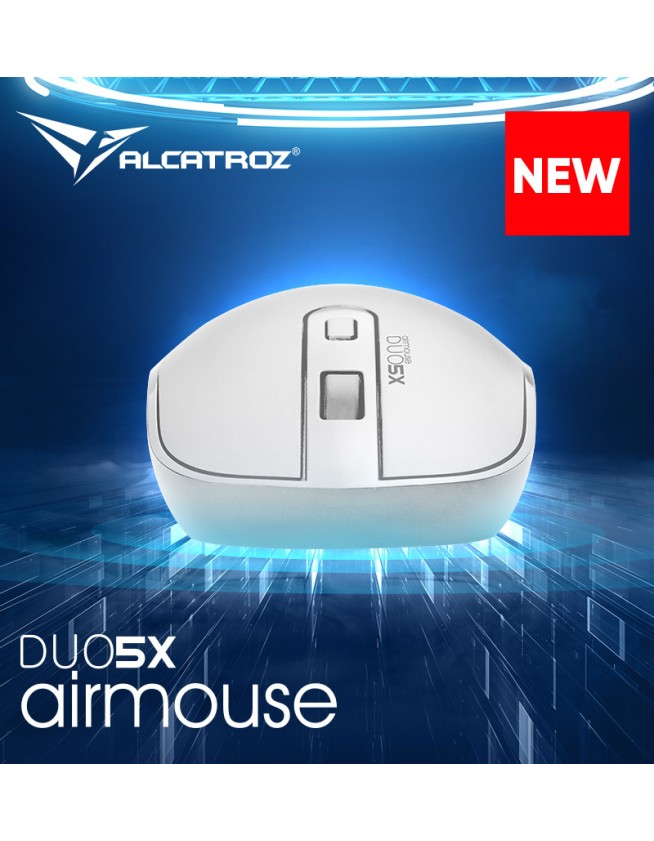 Alcatroz Airmouse Duo 5X Wireless/BT Mouse White