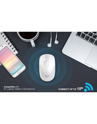 Alcatroz Airmouse Duo 5X Wireless/BT Mouse White