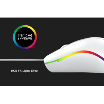 Alcatroz ASIC 9 RGB Wired Mouse White