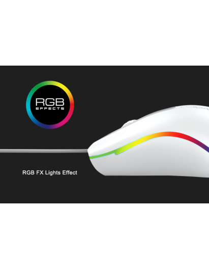 Alcatroz ASIC 9 RGB Wired Mouse White Alcatroz ASIC 9 RGB Wired Mouse White