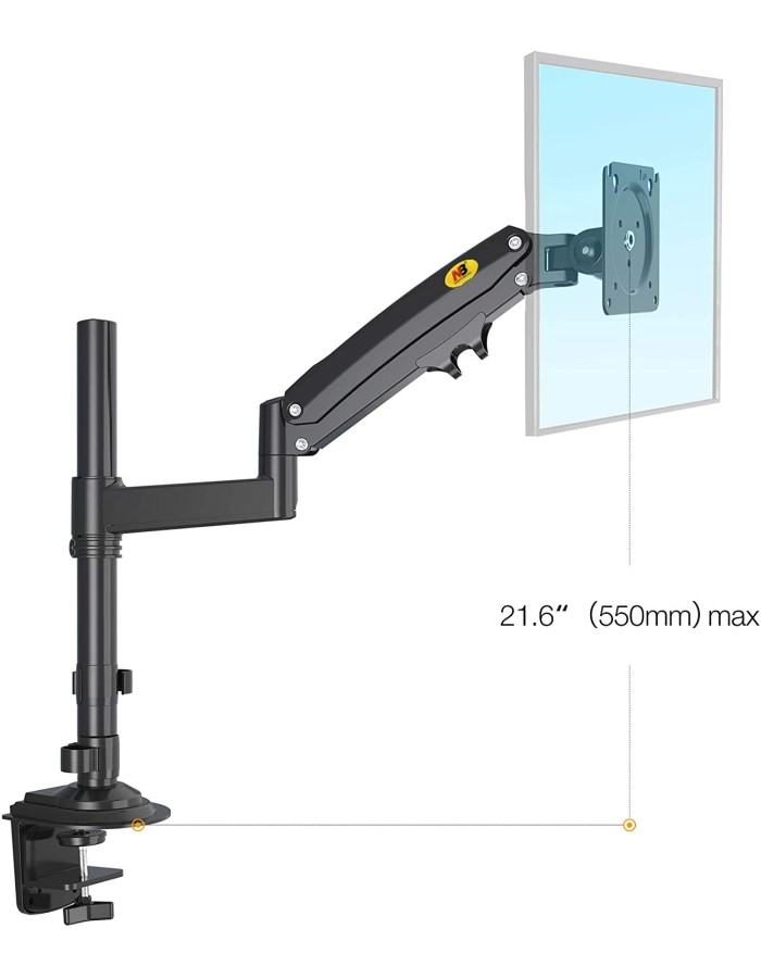 NBMounts H100 Single Arm Gas Desktop Monitor Mount (upgraded version) NBMounts H100 Single Arm Gas Desktop Monitor Mount (upgraded version)