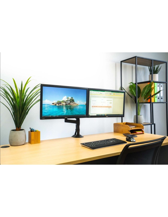 NBMounts H180 Twin Arm Gas Desktop Monitor Mount (upgraded version) NBMounts H180 Twin Arm Gas Desktop Monitor Mount (upgraded version)