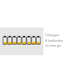 Uniross UCU006 8 Bay Rapid USB Charger AA/AAA