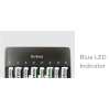 Uniross UCU006 8 Bay Rapid USB Charger AA/AAA