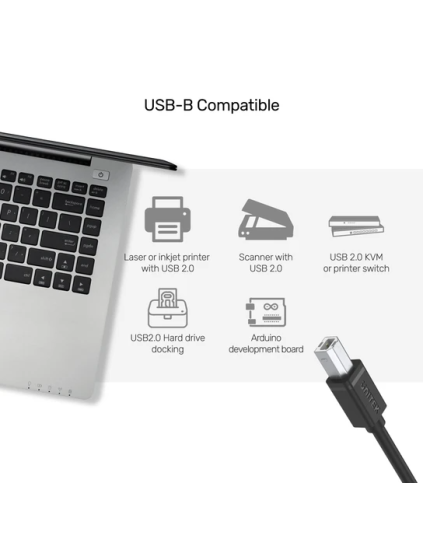 Unitek Y-C421GBK USB 2.0 Cable A-B 5m Unitek Y-C421GBK USB 2.0 Cable A-B 5m