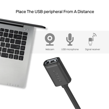 Unitek Y-C417GBK USB-A Male to USB-A Female Extension Cable 3m Unitek Y-C417GBK USB-A Male to USB-A Female Extension Cable 3m